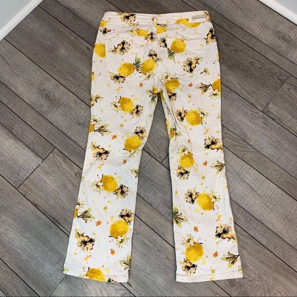 Anthropologie Pilcro & The Letterpress High Waisted Cropped Lemon Jeans - Picture 2 of 11